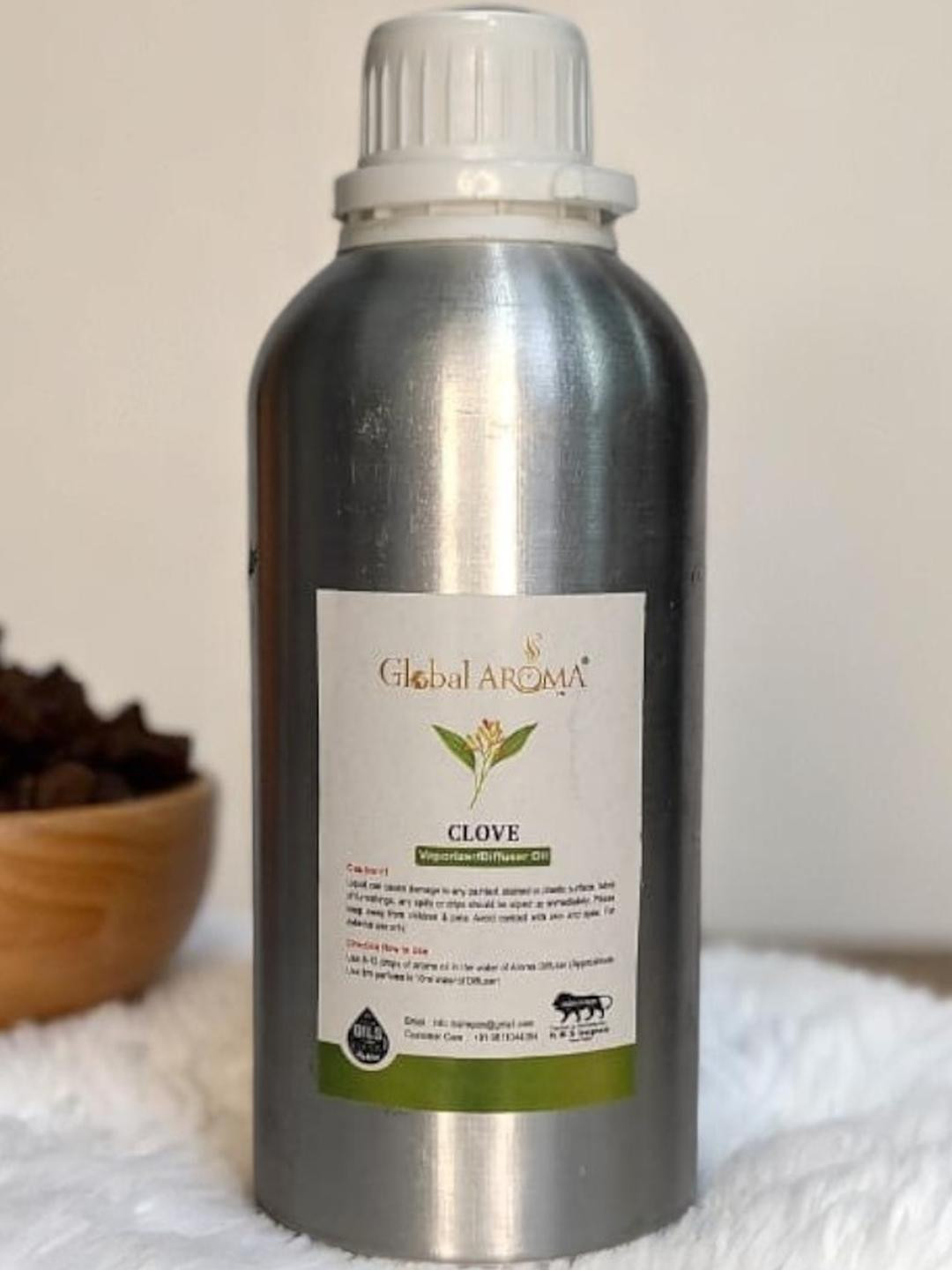 GLOBAL AROMA Silver Toned Clove Diffuser Oil 500ML