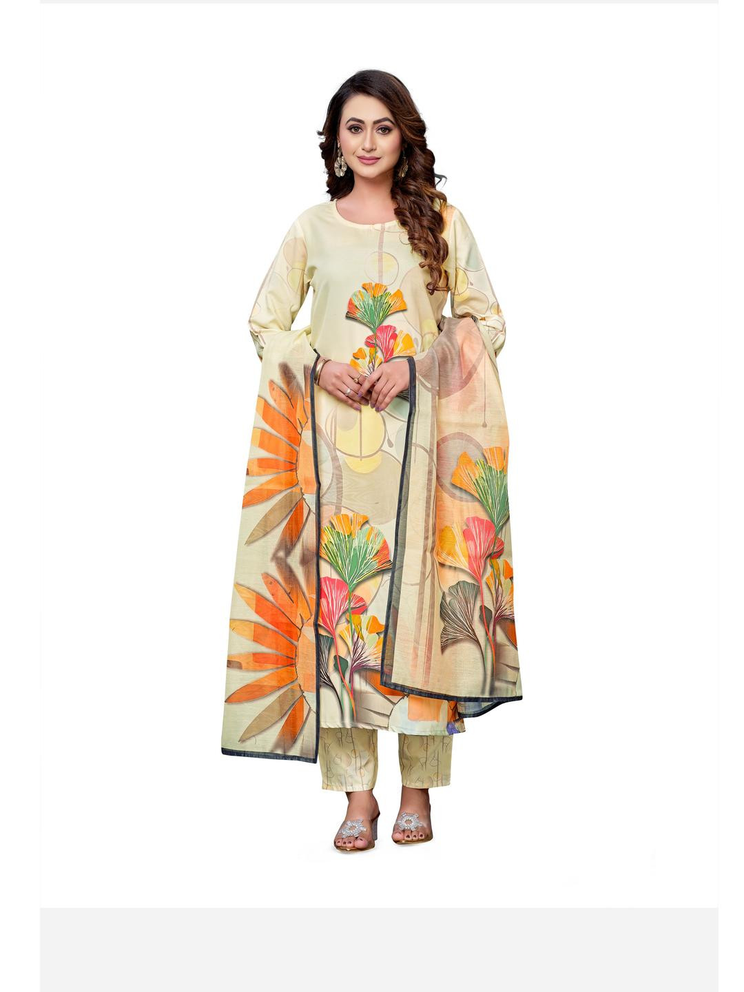 PARVOTSAV Women Off White Kurta Sets