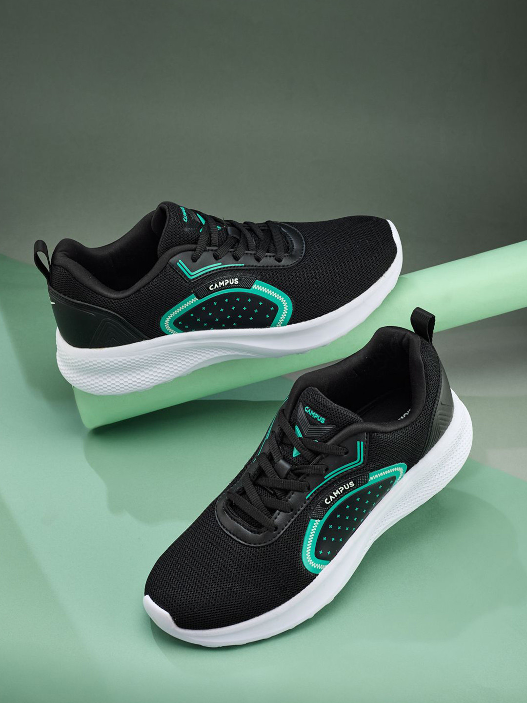 Campus Men MILLER Mesh Lace-Ups Running Shoes