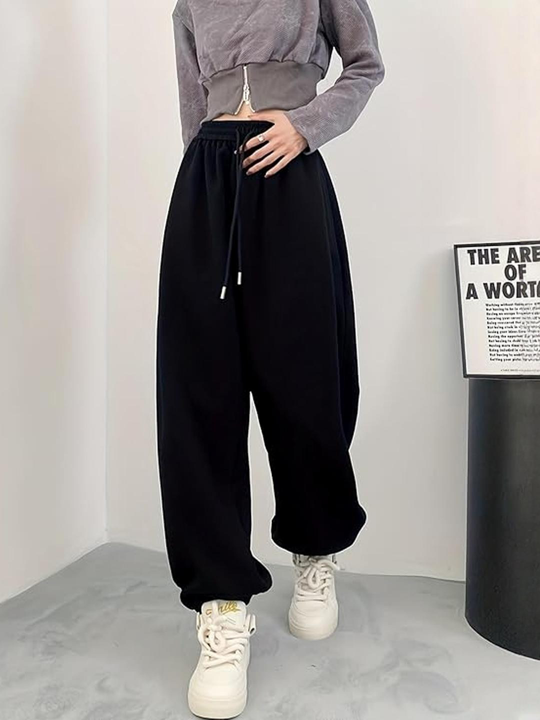 Imsa Moda Women Mid Rise Cotton Joggers