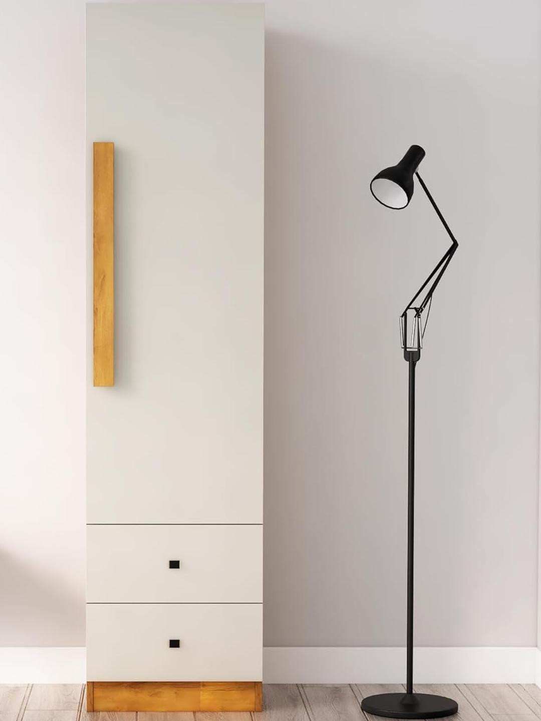 HEXA RED Unisex White Multipurpose Wardrobe with Doors & Shelves for Bedroom Storage