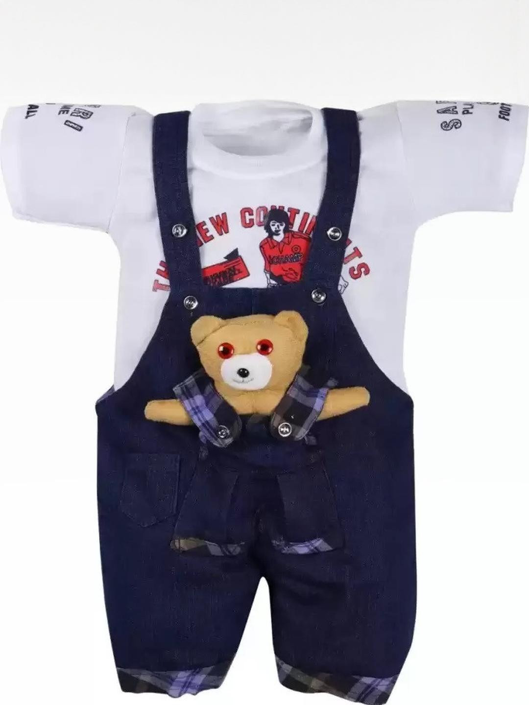 Amacart Kids Teddy Bear Dungree