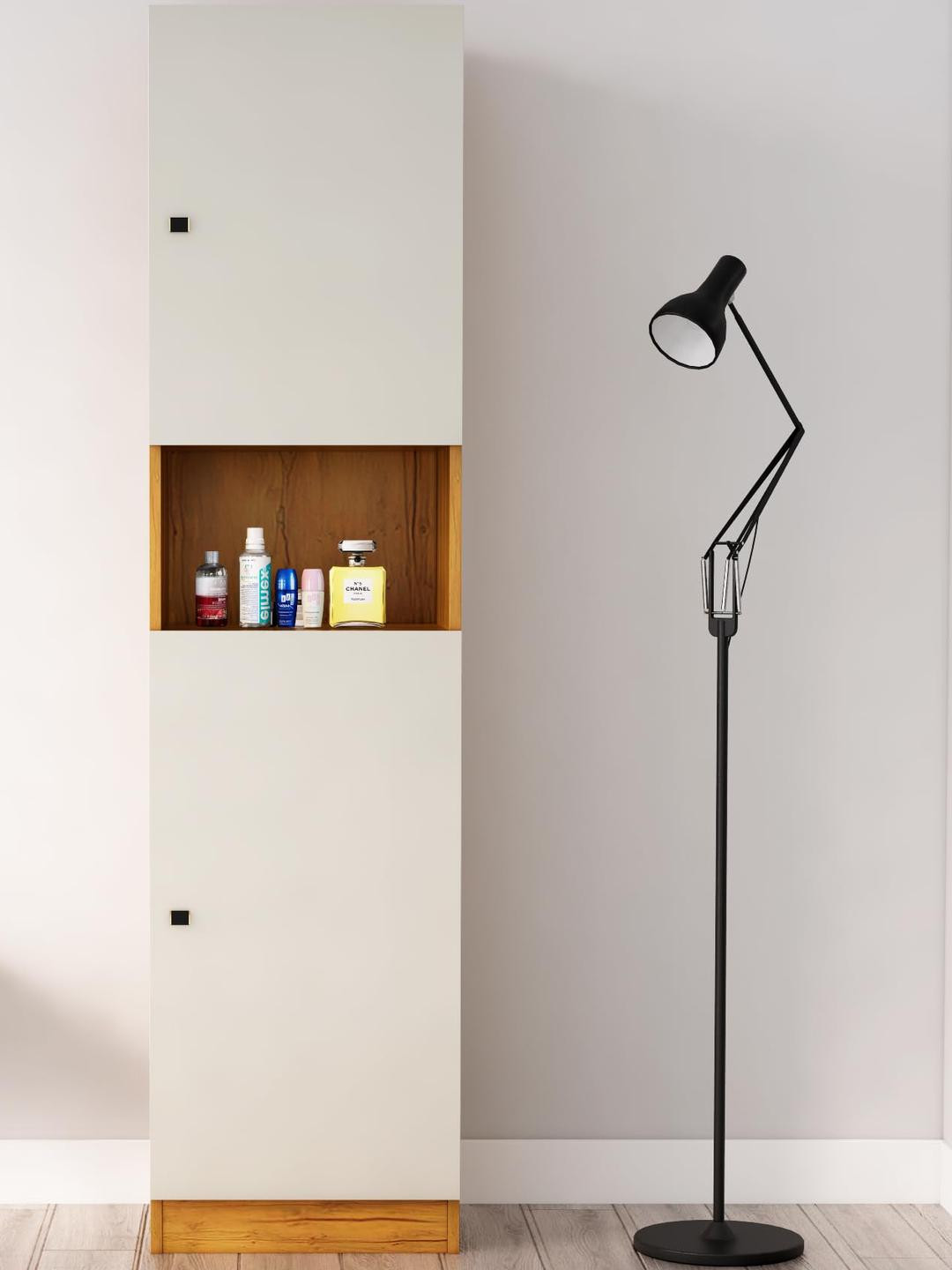 HEXA RED White Multipurpose Storage Wardrobe