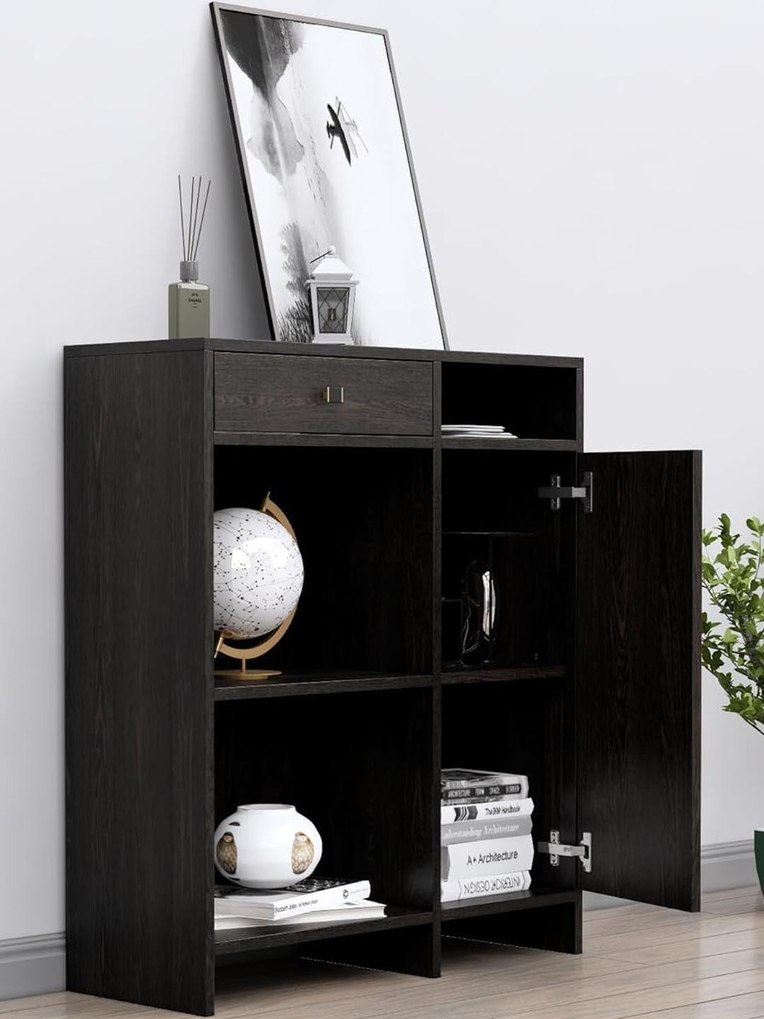 HEXA RED Multipurpose Storage Cabinet & Sideboard Cabinet For Living Room