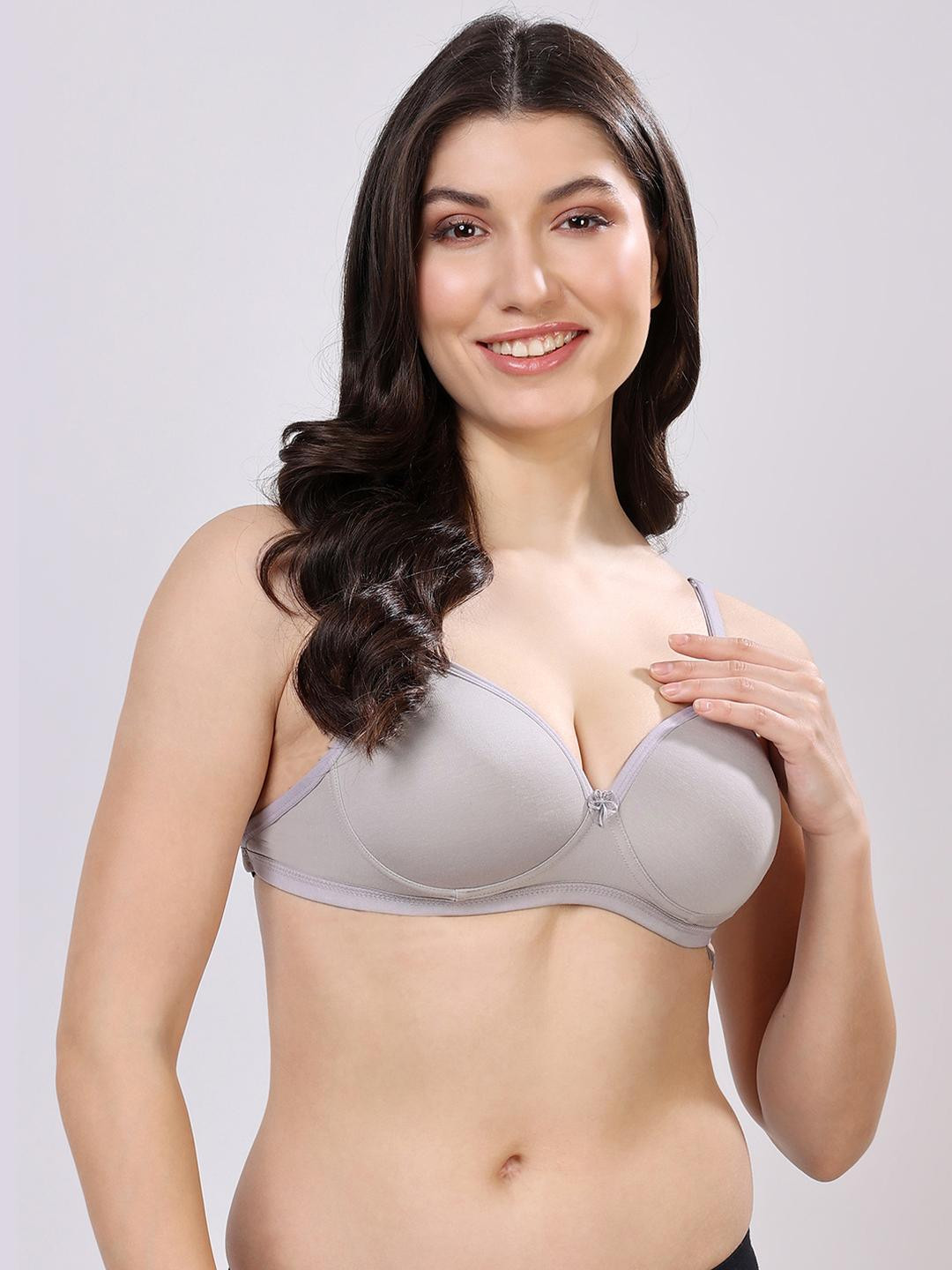 Floret Non-Wired Seamless Transparent Straps Padded Backless T-Shirt Bra