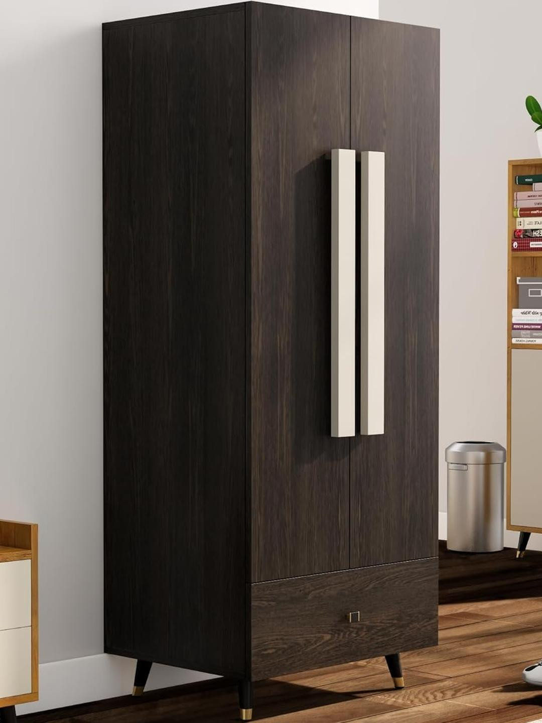 HEXA RED Brown Multipurpose Storage Wardrobe