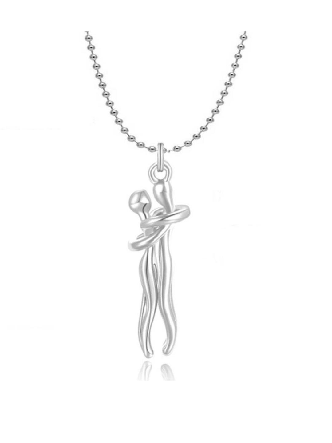 Pranjal Gems Contemporary Couple Hug Figurine Pendants