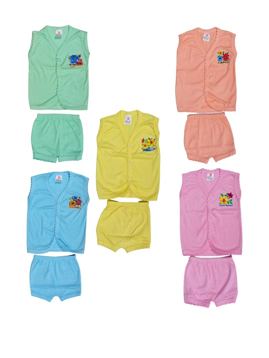 Veecap Kids Multi Pack Of 5 Printed Shirt with Shorts