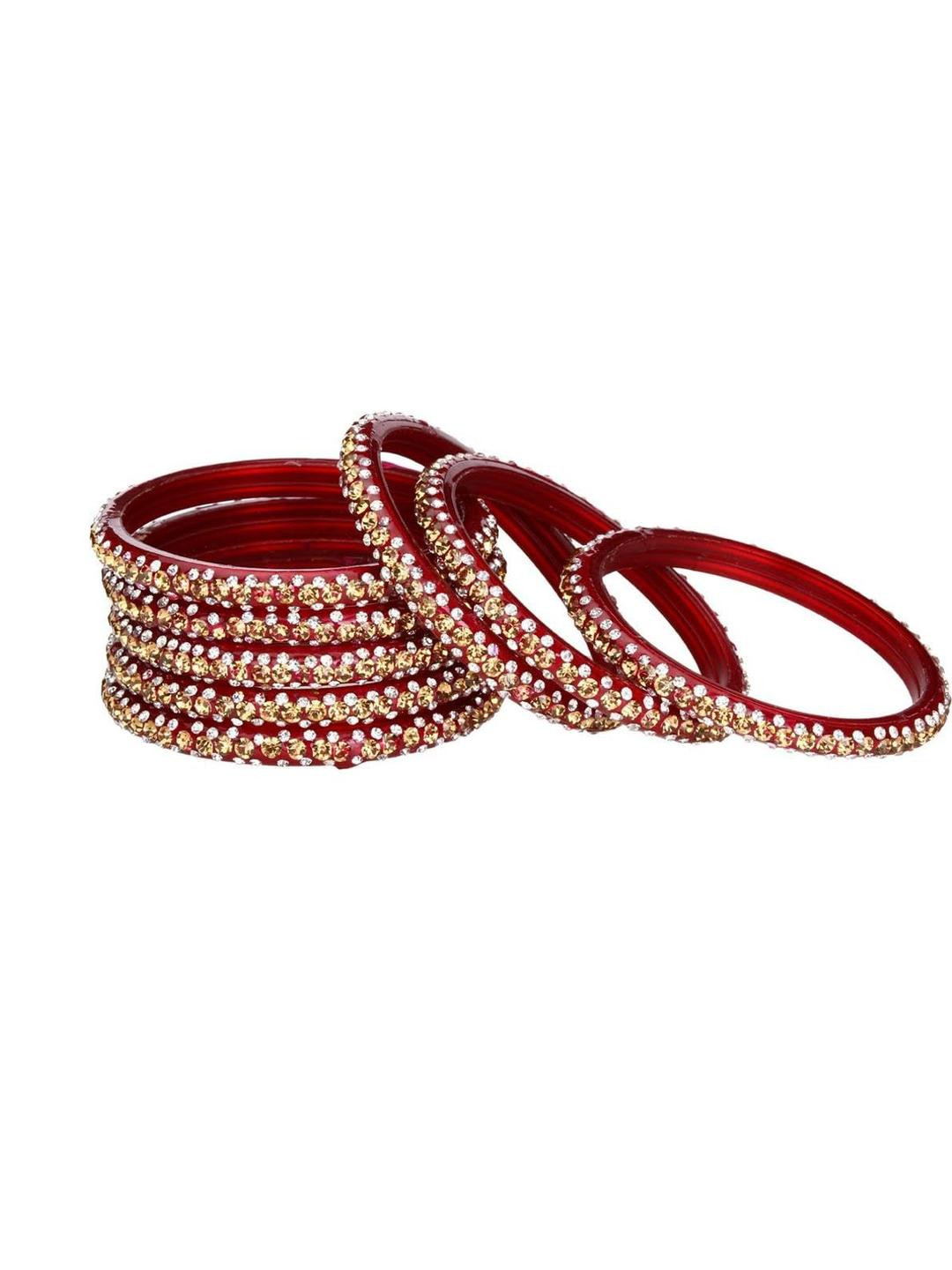 1ST TIME 8 Piece Handcrafted Glass Bangles