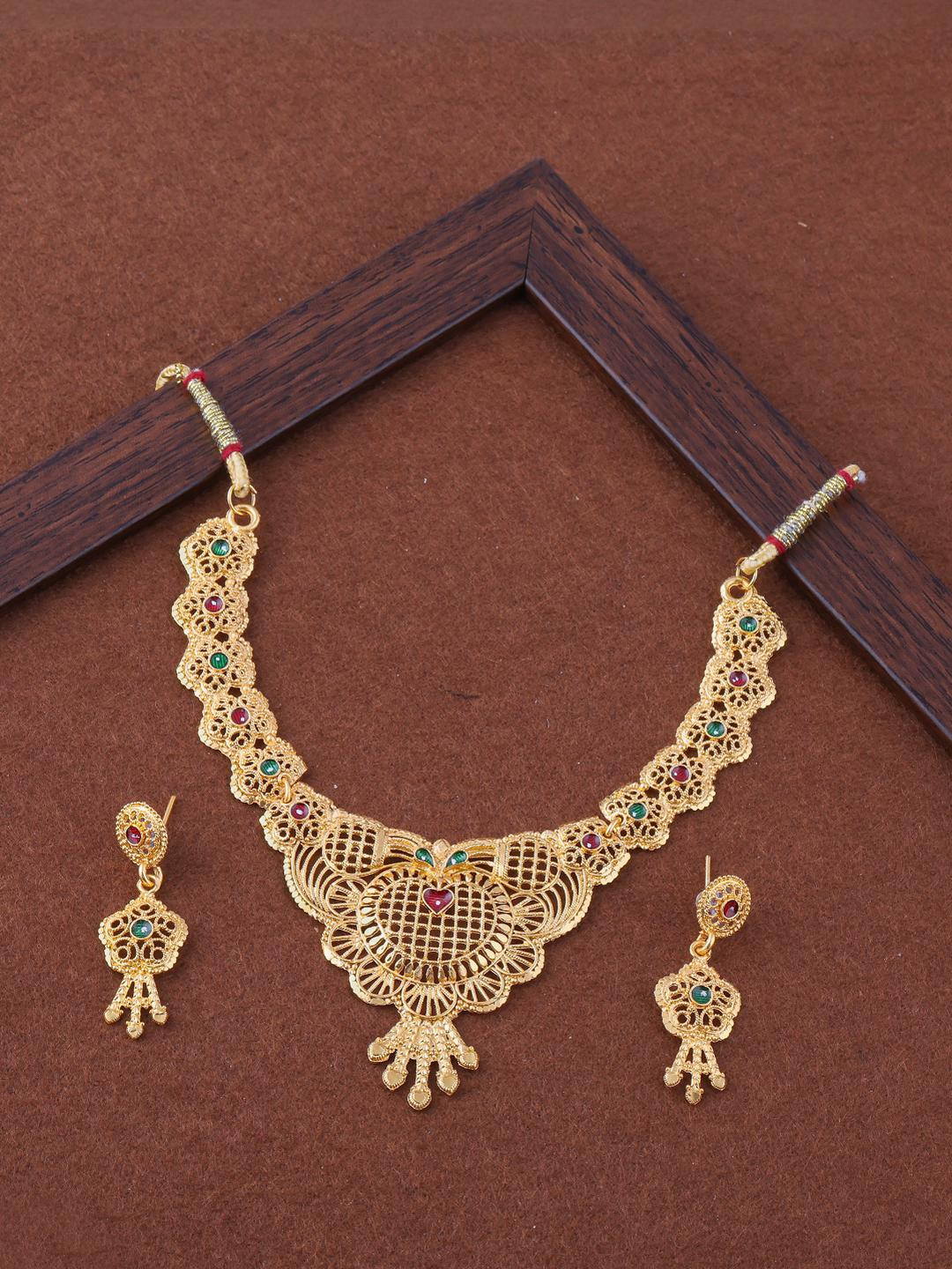 Anouk Women Gold Jewellery Set