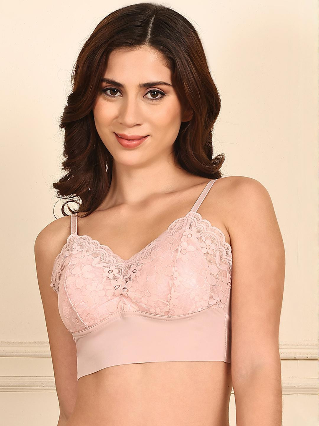PrettyCat Women Peach Bra