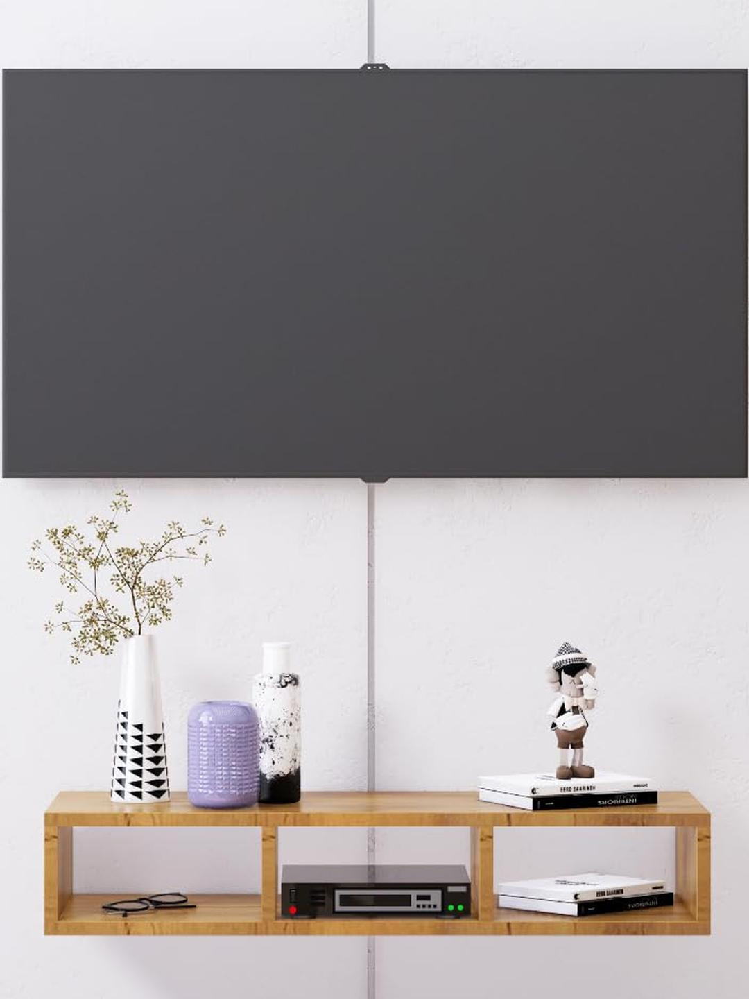 HEXA RED Wall Mounted TV Unit Cabinet with Storage