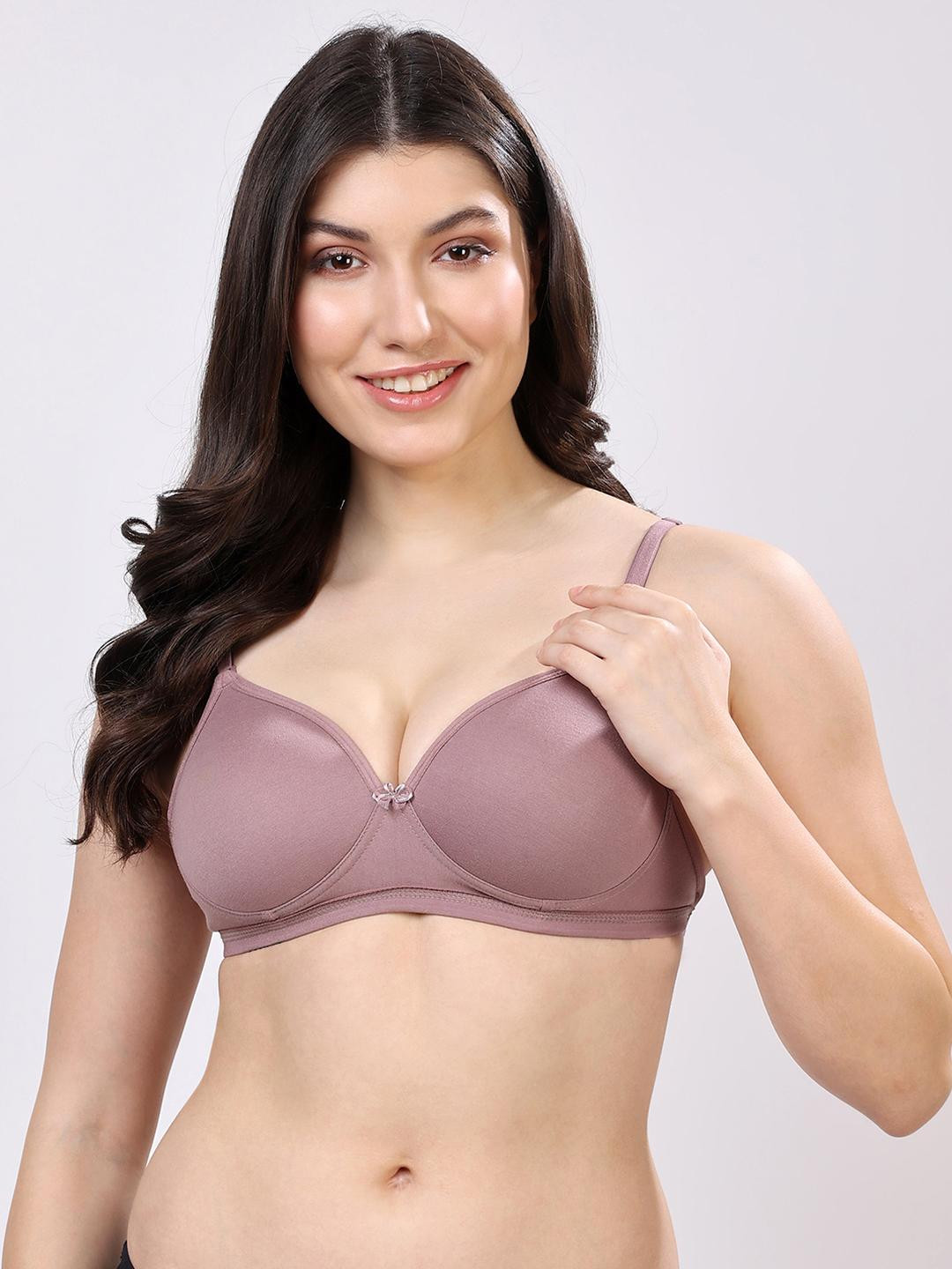 Floret Non-Wired Seamless Transparent Straps Padded Backless T-Shirt Bra