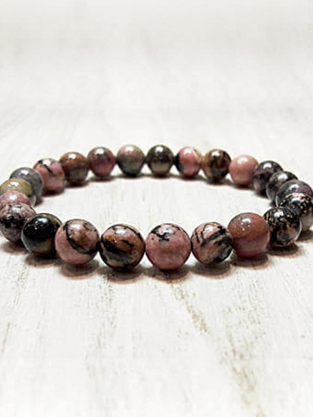Gems Guru Red Metal Bracelet