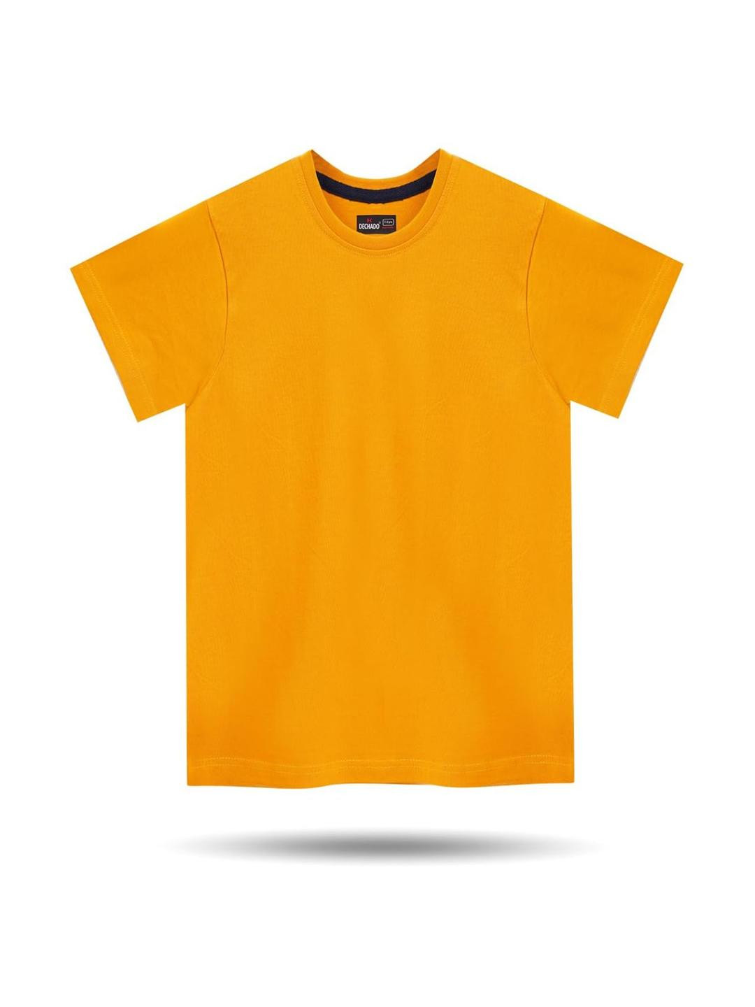 Dechado Boys Yellow soild T-shirt