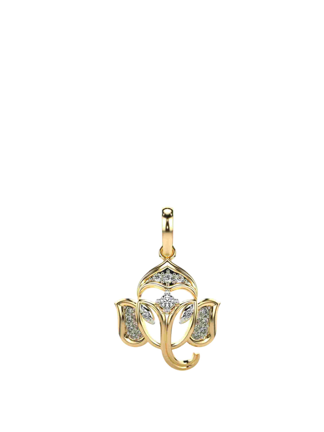 VALANOVA Women 14Kt Yellow Gold Lab Grown Diamond Pendant