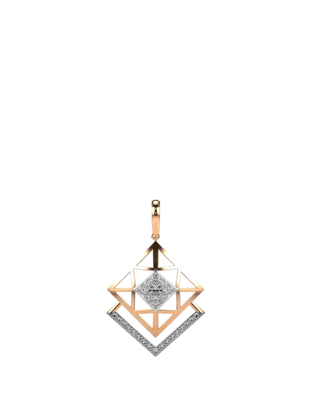 VALANOVA 14K Rose Gold 0.26 Ct Lab Grown Diamond Pendant