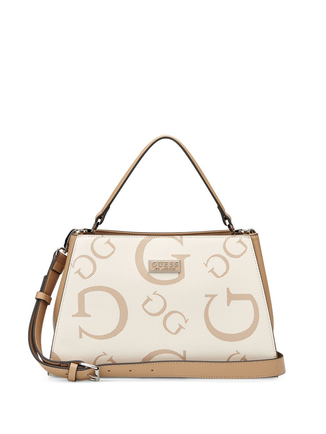 GUESS Typography Printed Bucket Handheld Bag