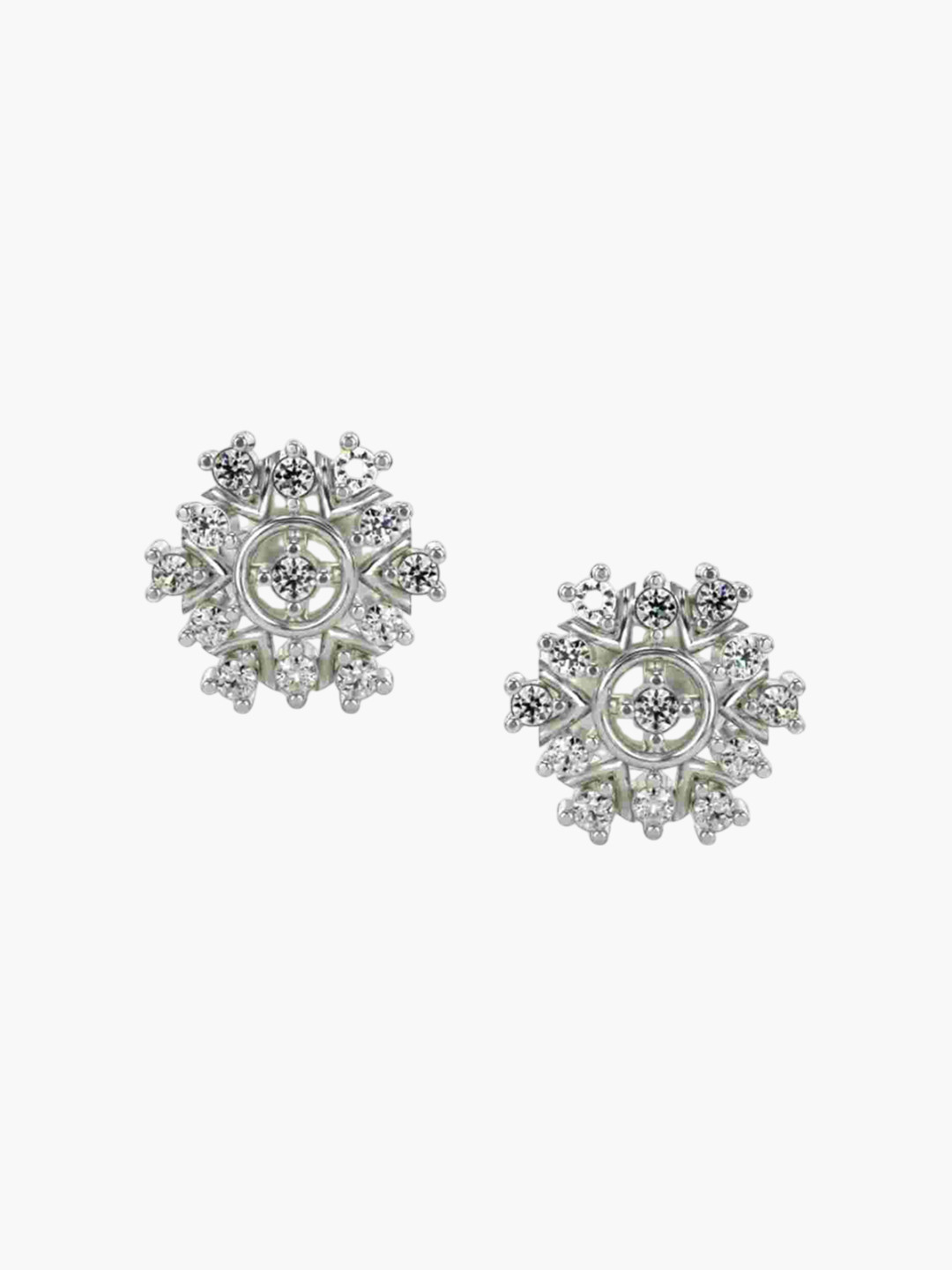 VALANOVA 14K White Gold Certified 0.17Ct Lab Grown Diamond Earrings
