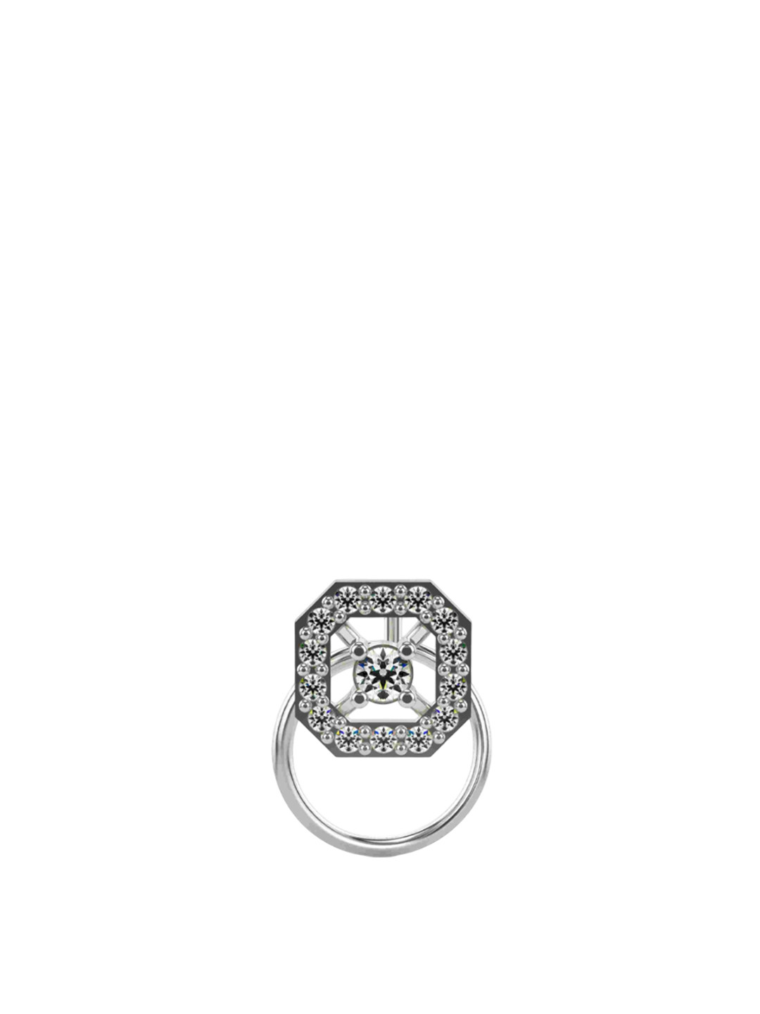 VALANOVA Women 14 Kt Gold Lab Grown Regular Nosepin Diamond