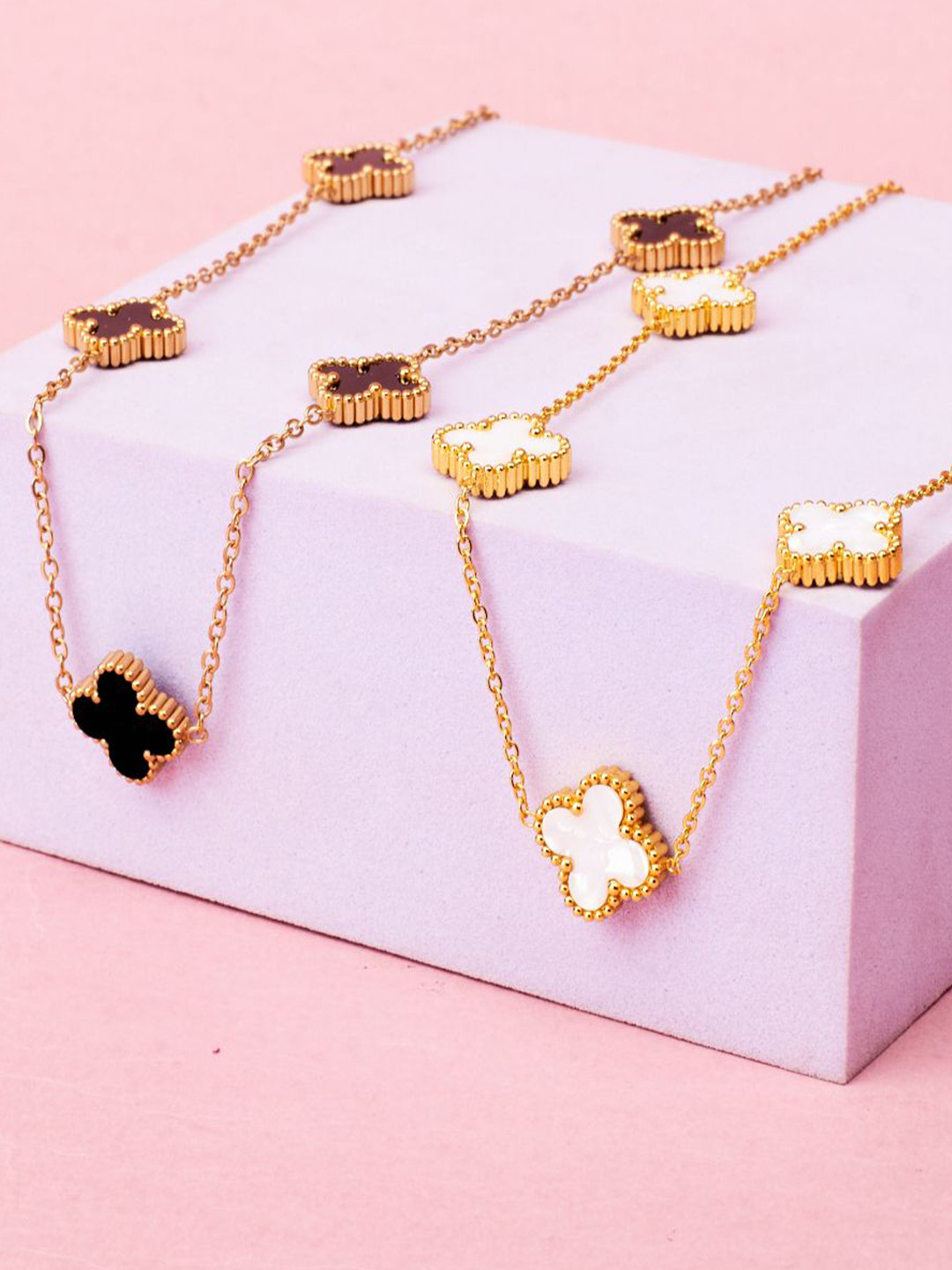 SALTY Set Of 2 Charm & Dove Chains