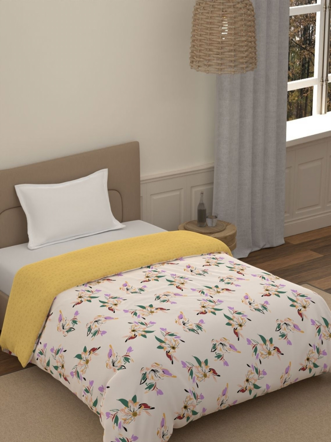 Portico Fusion 144 TC Cotton Red Single Size Comforter