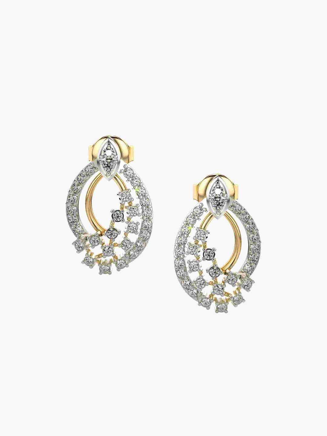 VALANOVA 14K Yellow Gold 0.54 Ct Lab Grown Diamond Earrings