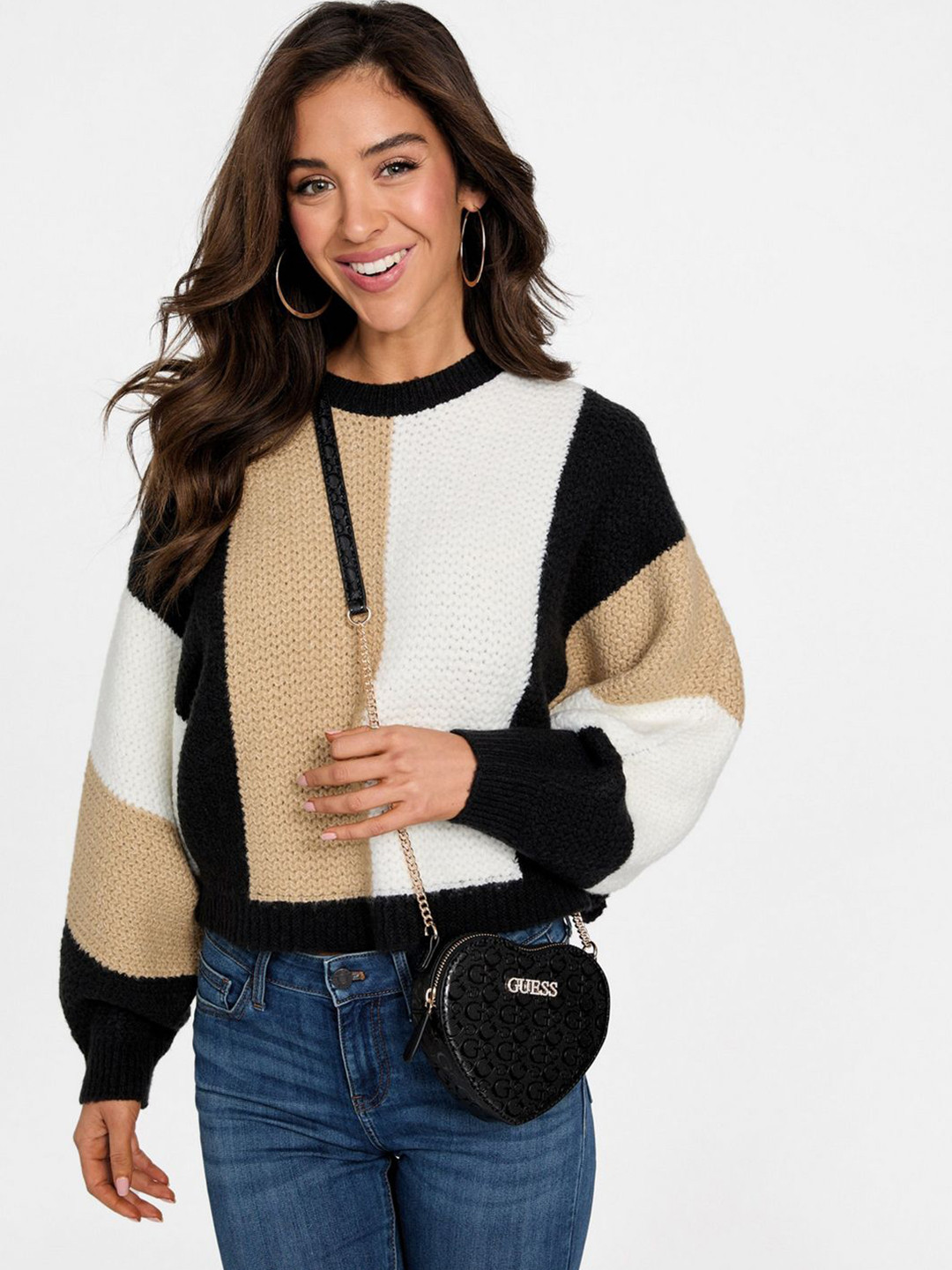 GUESS Women Aubrie Textured Crossbody Sling Bag