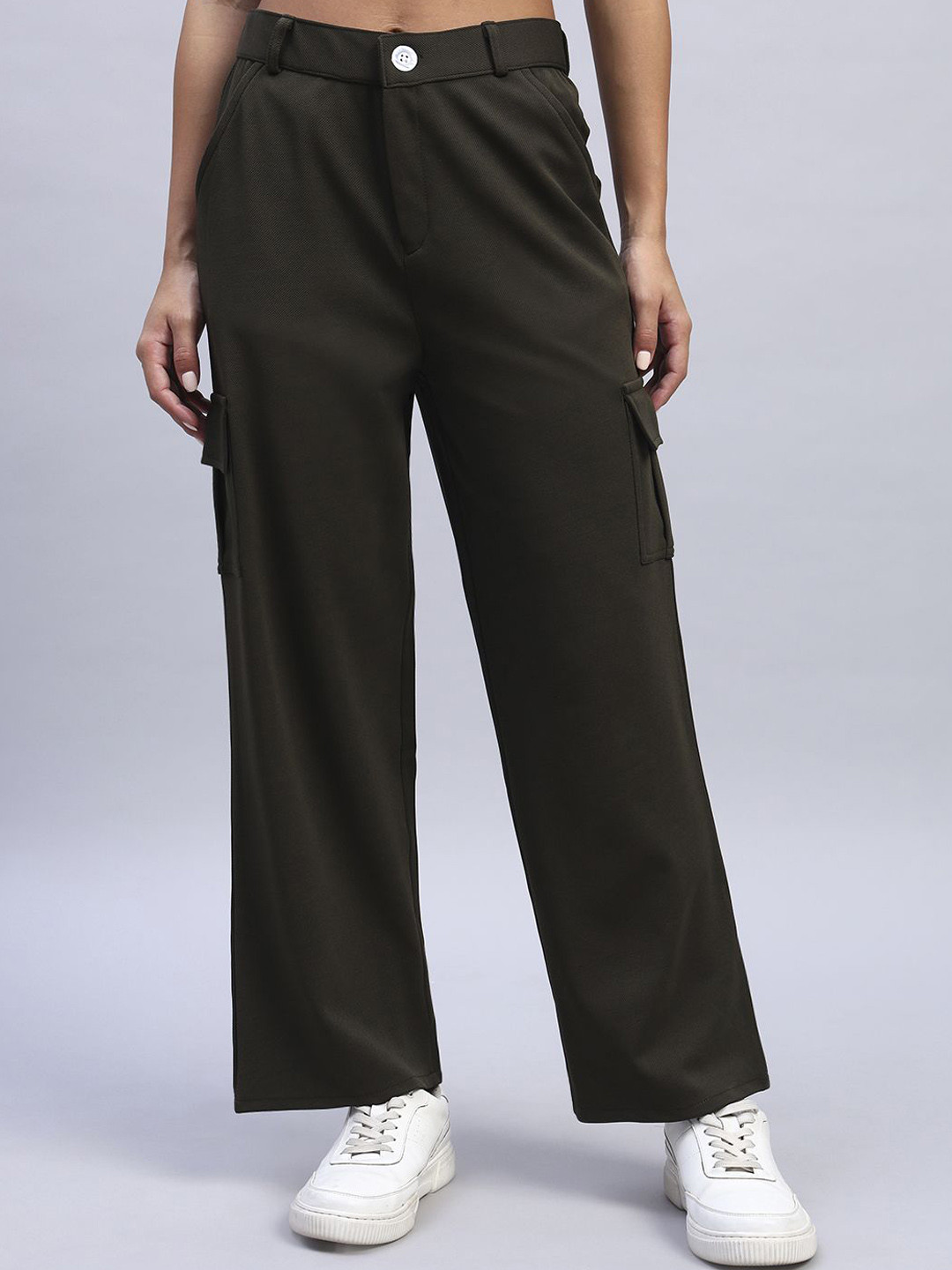 NATURE CRAFT Women Comfort High-Rise Cargo