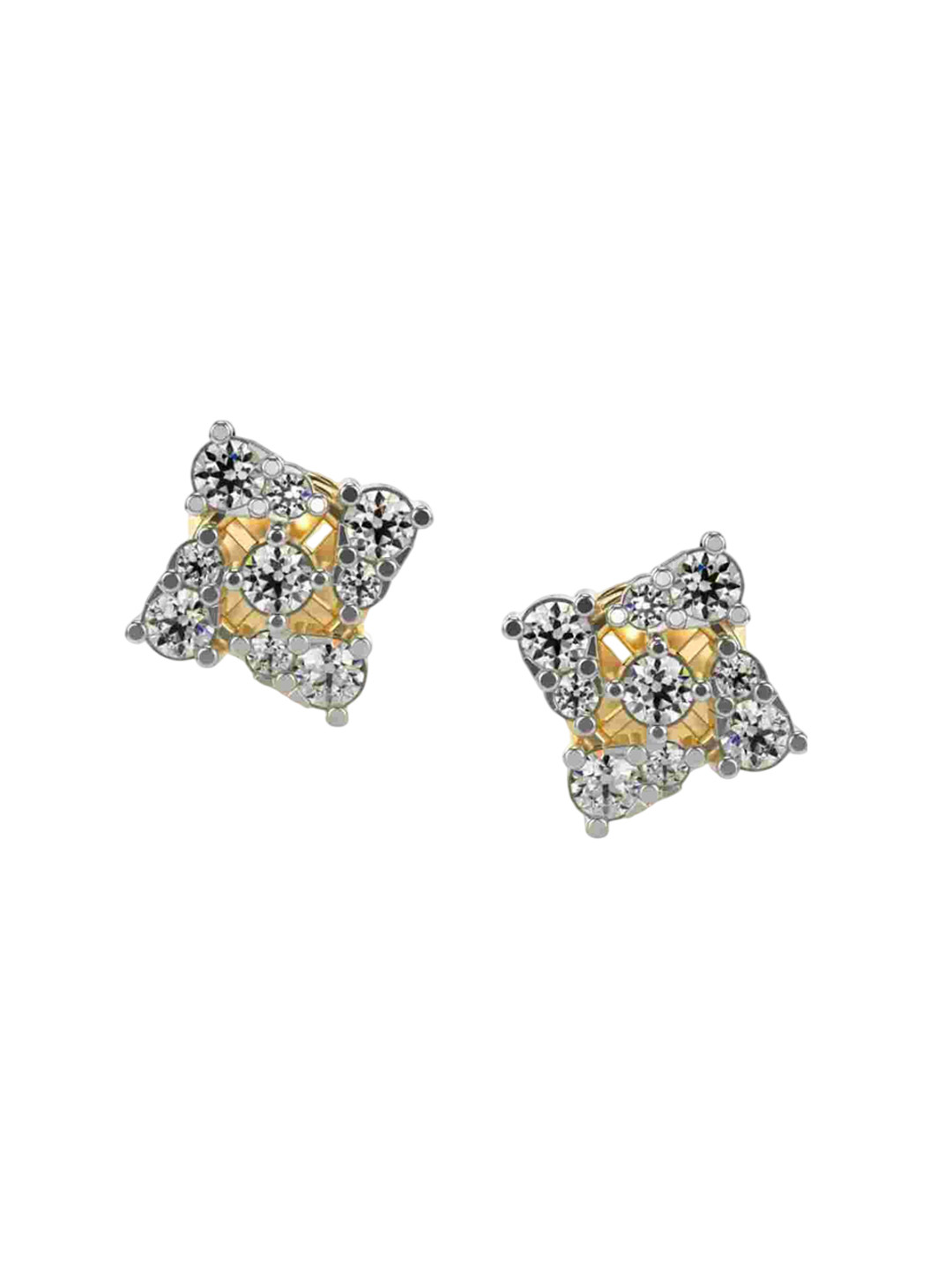VALANOVA 18Kt Yellow Gold 0.43 Carat Lab Grown Diamond Earrings