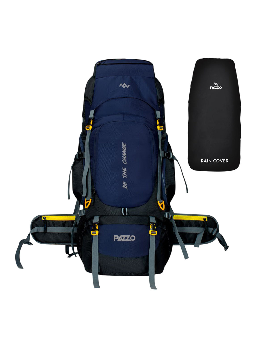 Provogue Unisex Colourblocked Trekking Large Rucksacks With Rain Cover