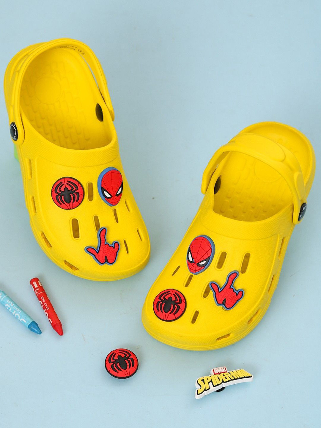 Disney By Yellow Bee Boys Spider-Man Clogs