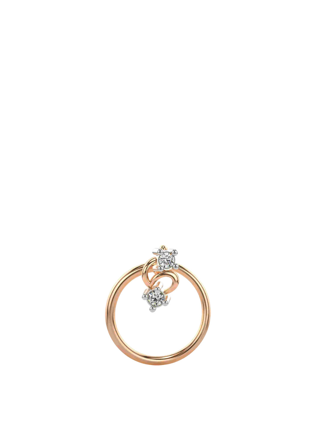 VALANOVA Women 18 Kt Gold Nosepin Diamond 0.01 Kt