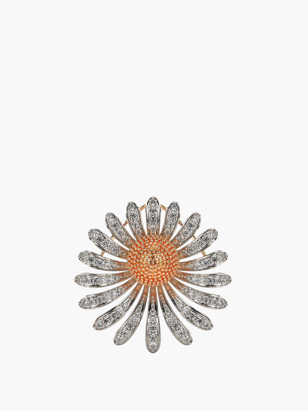 VALANOVA Women 14K Rose Gold Diamond Pendant