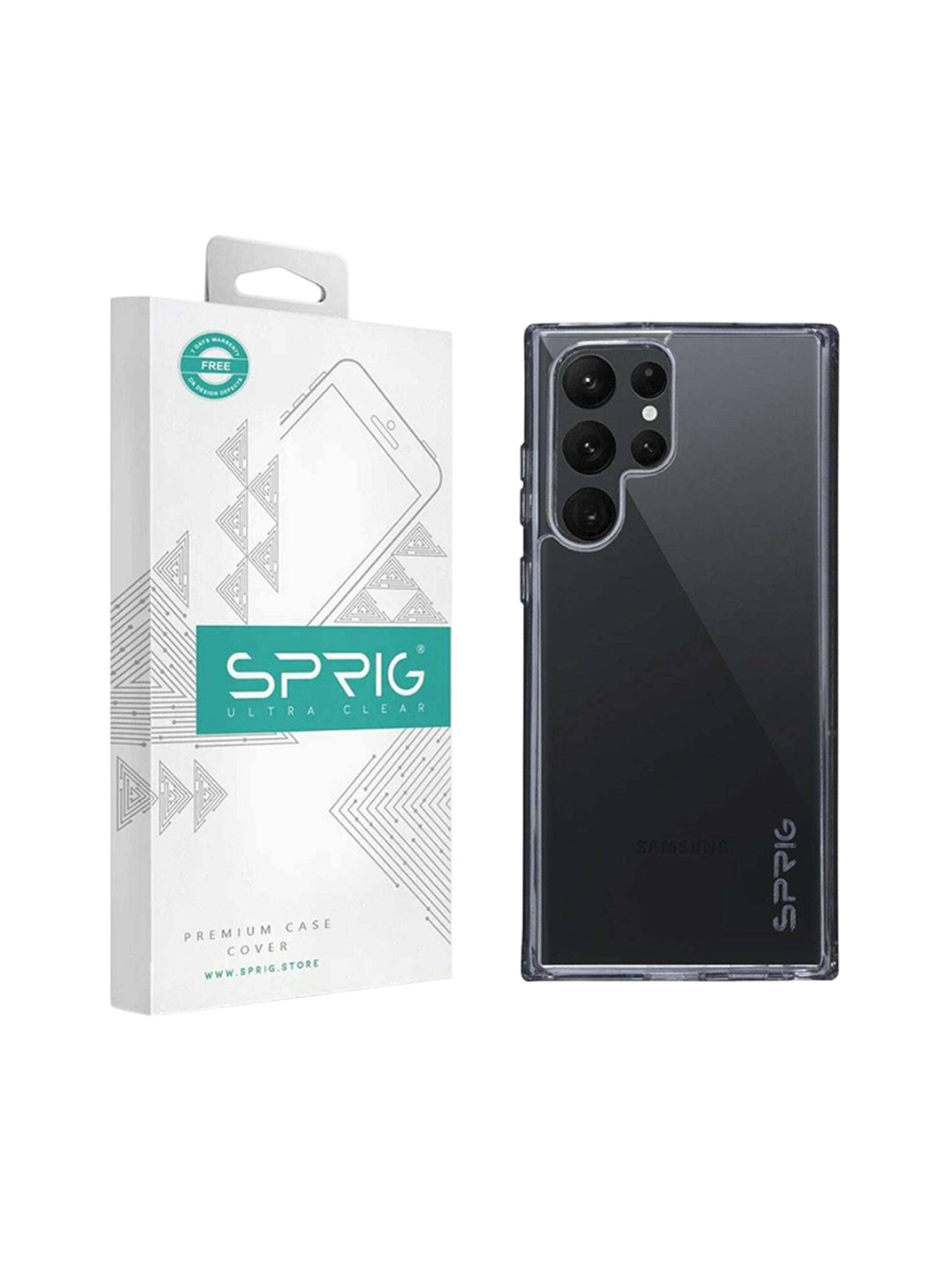 SPRIG Samsung Galaxy S22 Ultra 5G Bayer Transparent Back Cover