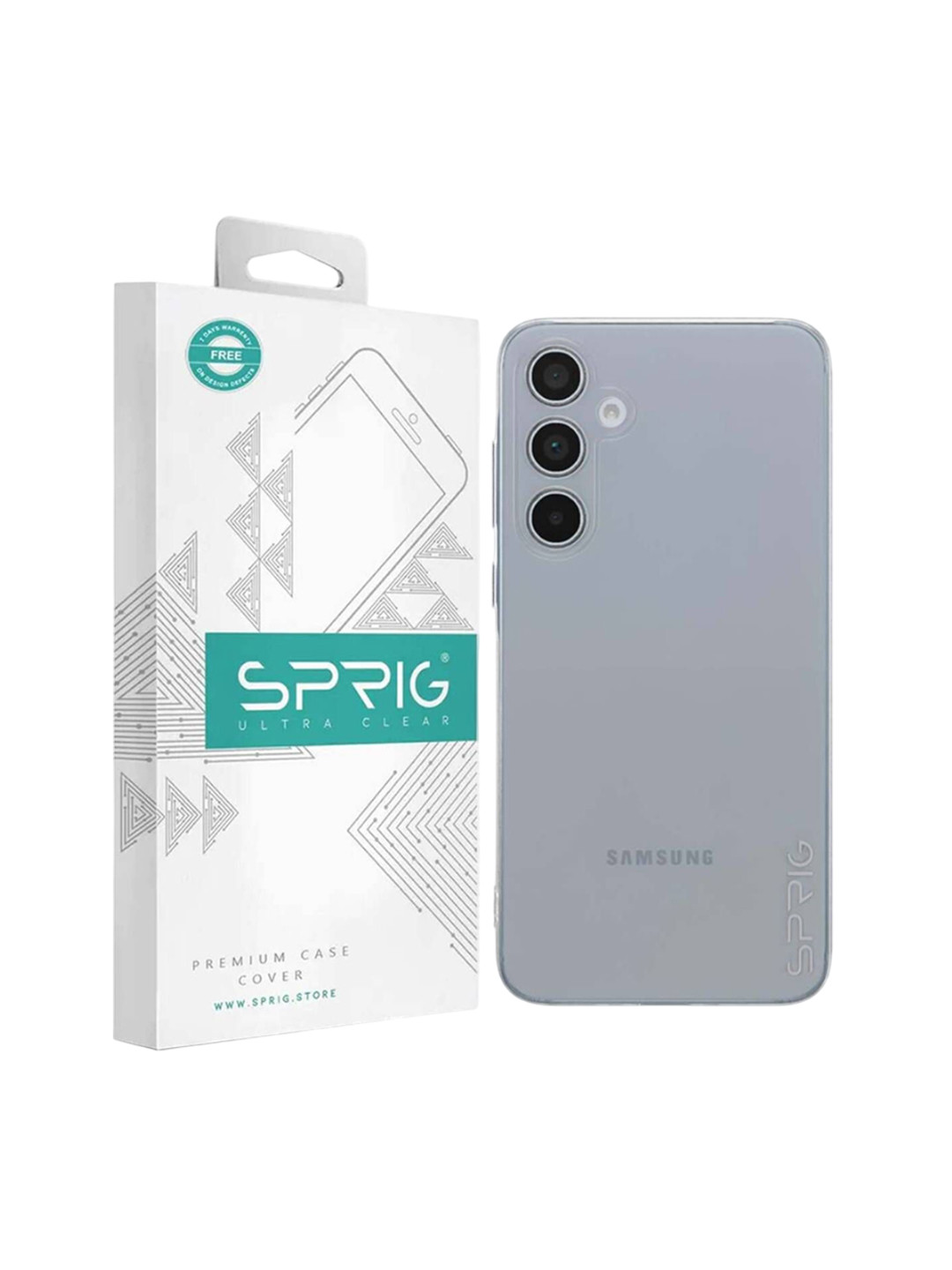 SPRIG Samsung Galaxy A35 Transparent UV Grade Back Cover