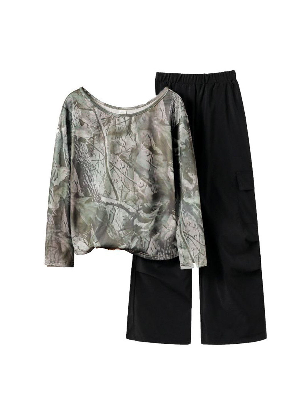 StyleCast x Revolte Girls Dyed Long Sleeves Top With Trouser