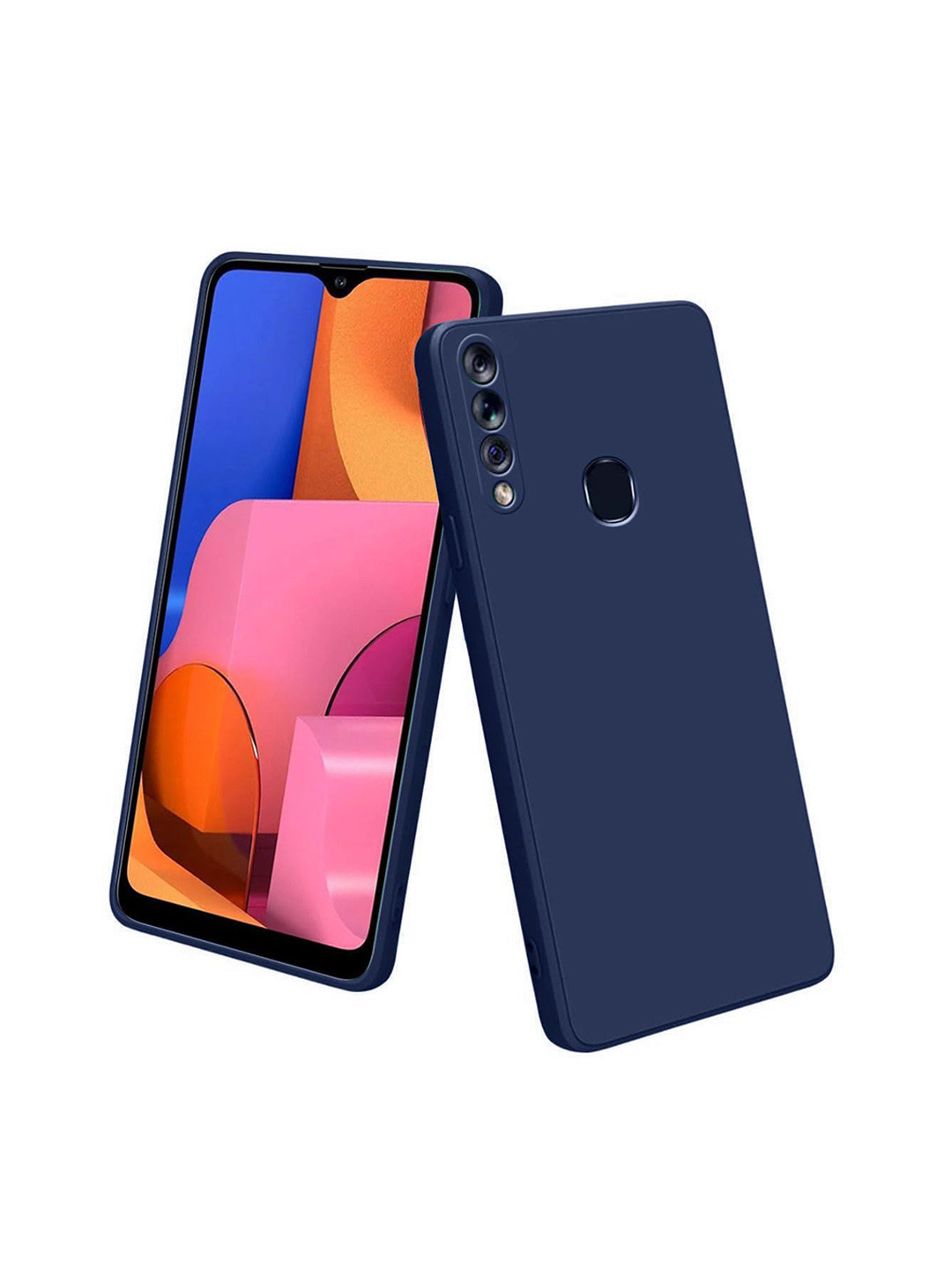 LIRAMARK Solid Samsung Galaxy A20s Back Case Mobile Accessories