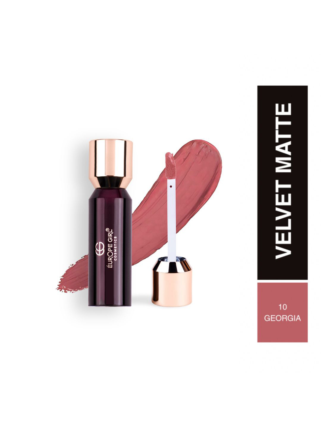 EUROPE GIRL Velvet Matte Waterproof Liquid Lipstick - 3.5 g - Georgia 10