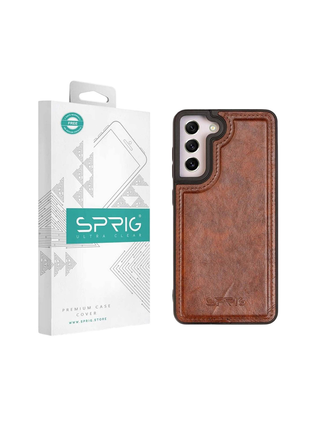 SPRIG Samsung Galaxy S22 Glossy PU Leather Back Cover