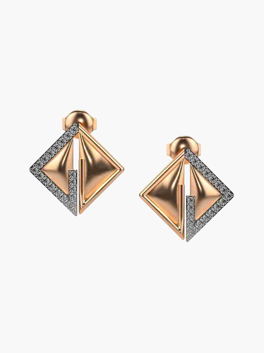 VALANOVA 14K Rose Gold 0.30 Ct Lab Grown Diamond Earrings