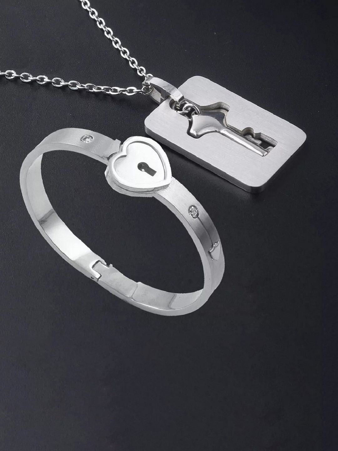 Ringzinnie Stainless Steel Choker Chabi Jewellery Set