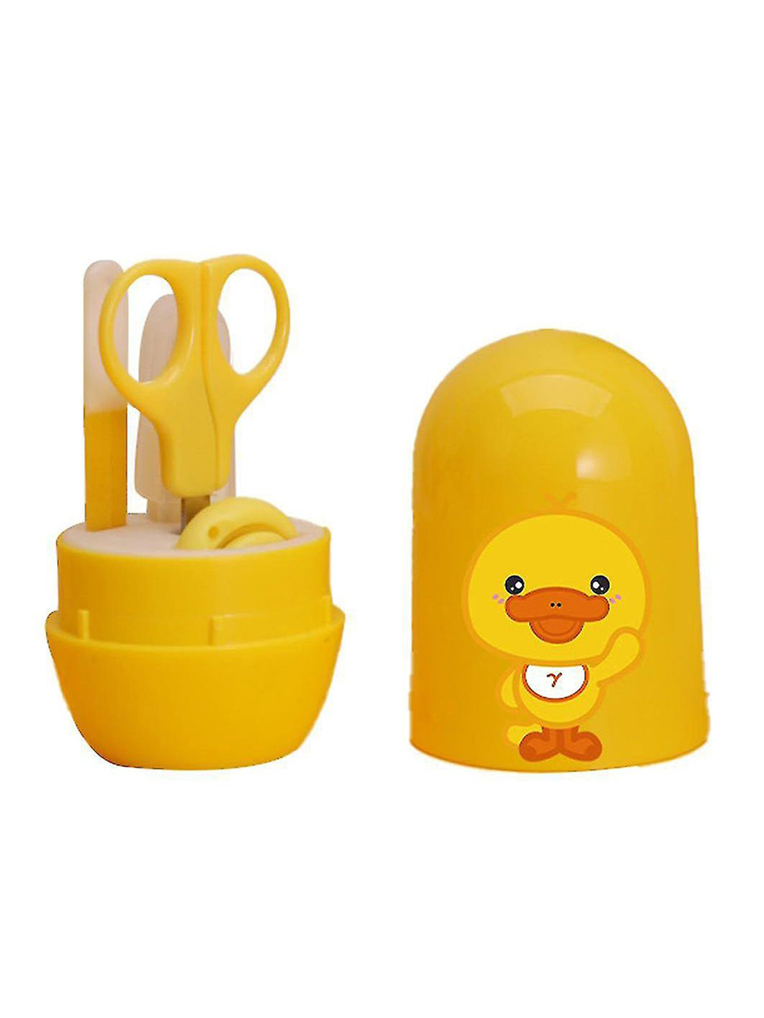 Joy Buzz Unisex Infants Stainless Steel 4 In 1 Egg Shape Baby Nail Clipper Kit