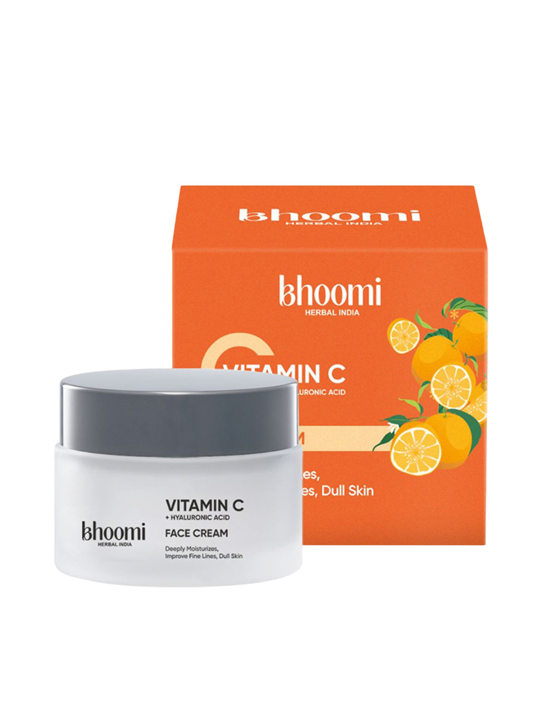 BHOOMI HERBAL INDIA Vitamin C & Hyaluronic Acid Face Cream - 50 g