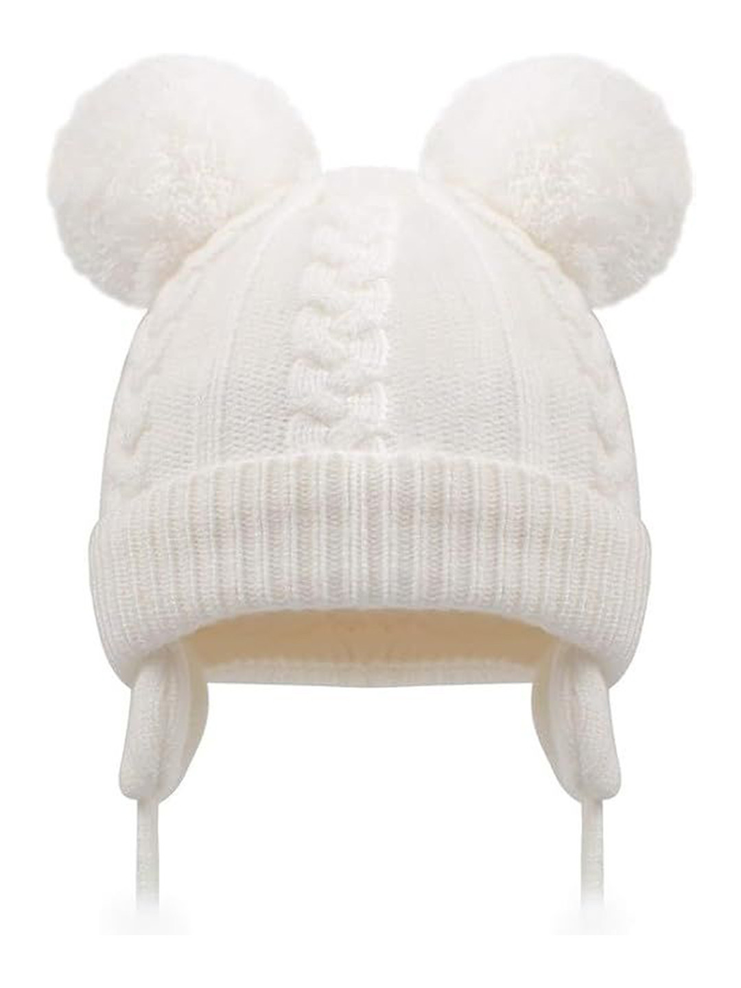 Gajraj Kids Knitted Woolen Earflap Beanie Cap