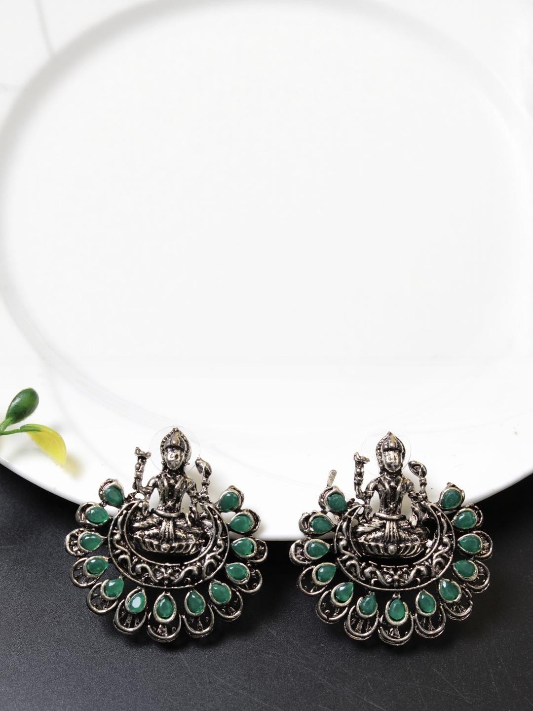 FASHION EMPIRE Silver-Plated German Silver Earrings
