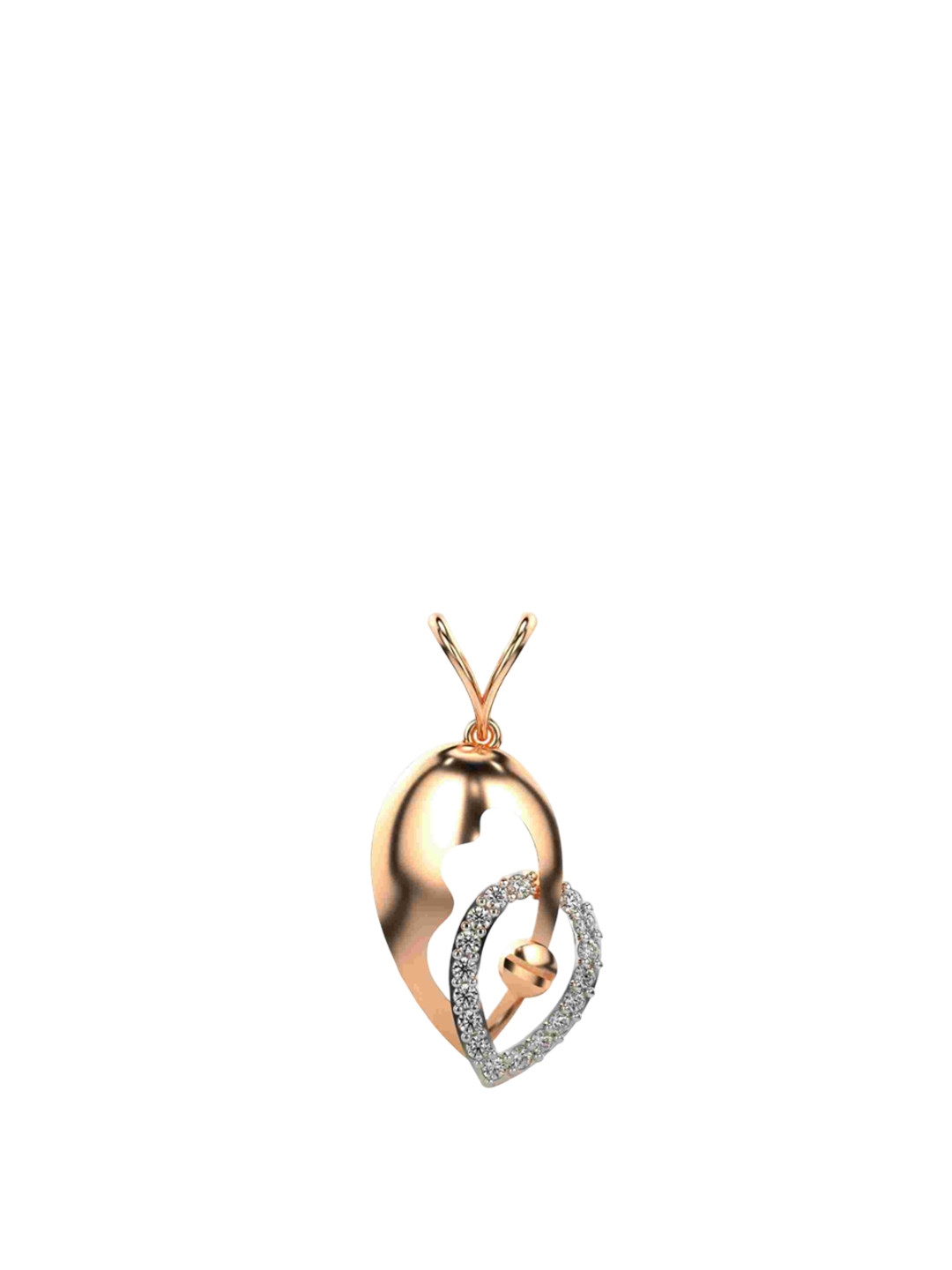 VALANOVA 14K Rose Gold 0.20 Ct Lab Grown Diamond Pendant