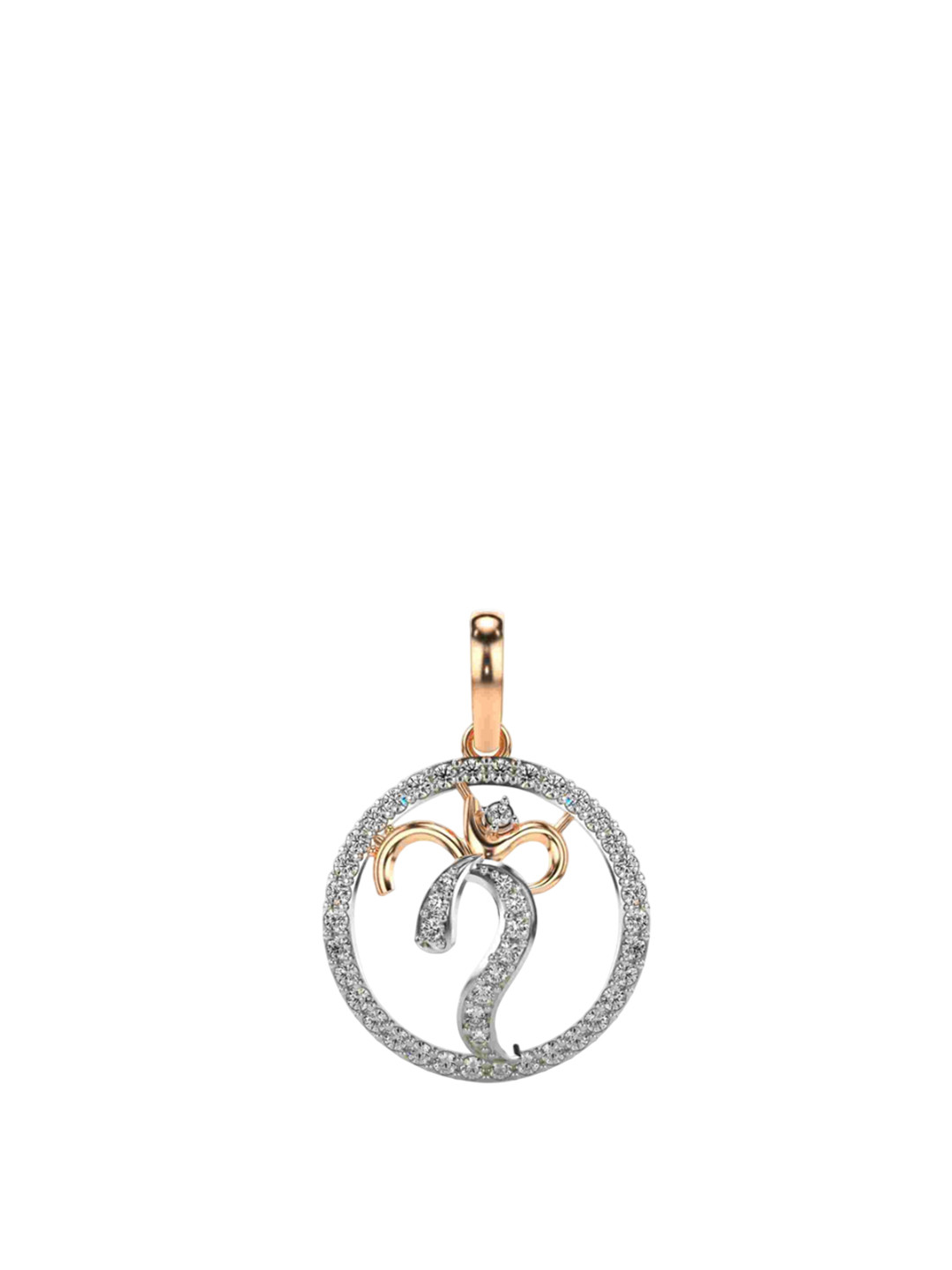 VALANOVA 18K Rose Gold Certified 0.33Ct Lab Grown Diamond Pendant