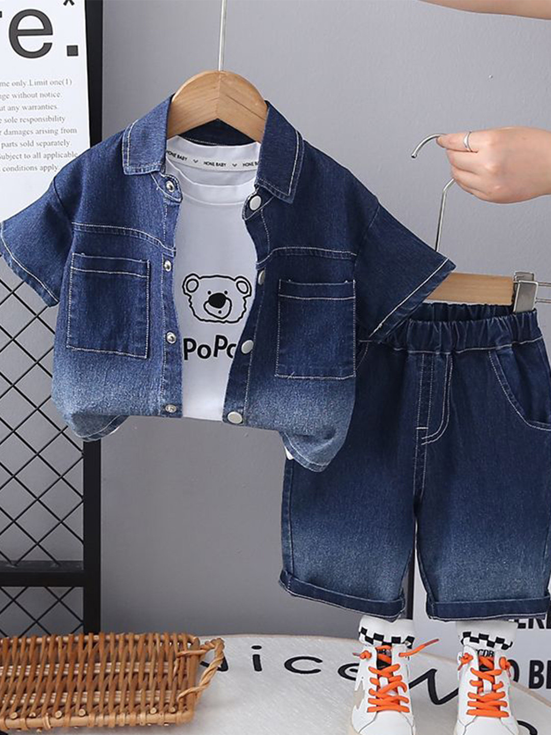 StyleCast x Revolte Boys Short Sleeves Shirt And T-shirt With Shorts