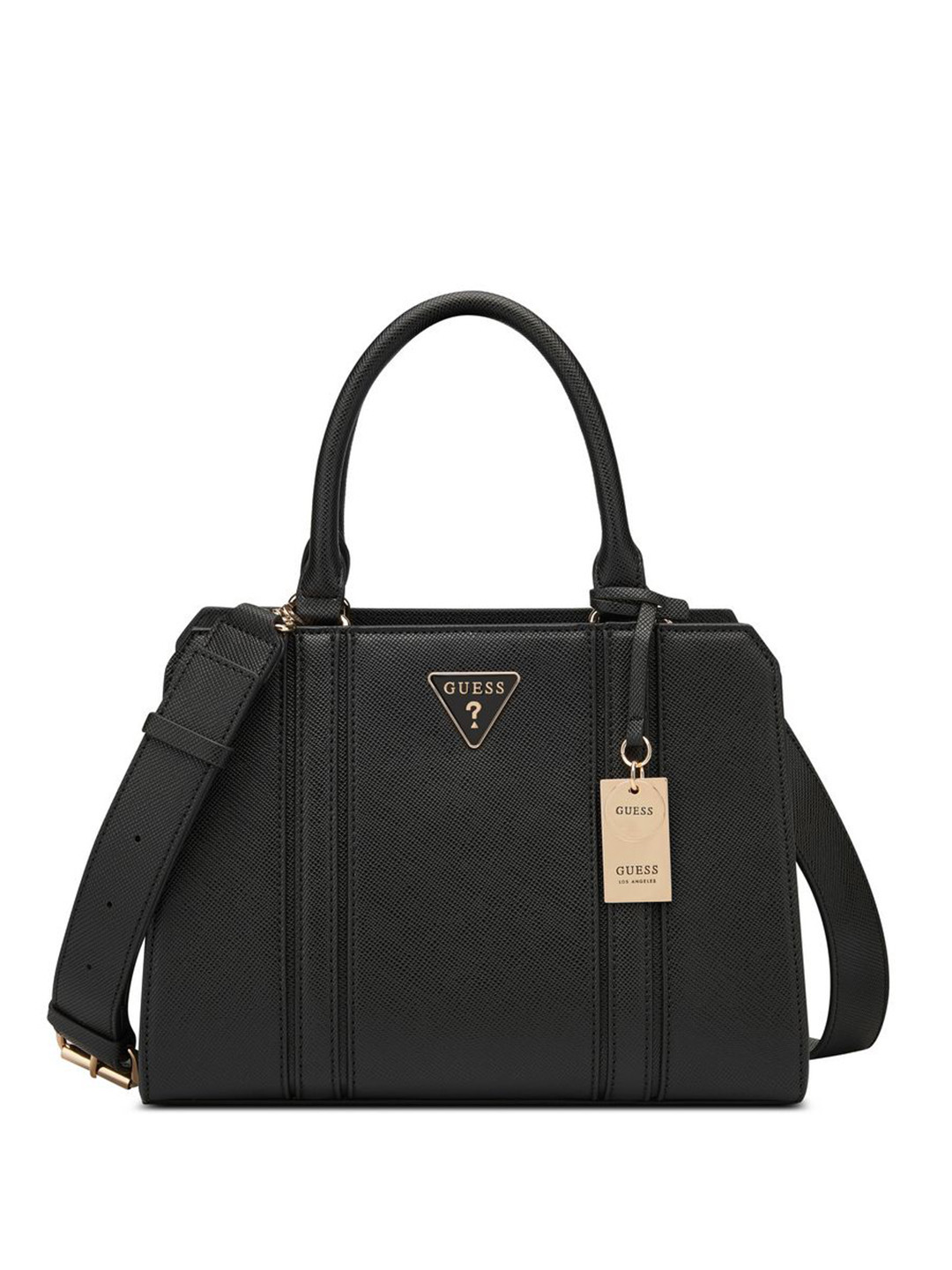 GUESS Women Cassian Solid Structured Handheld Bag